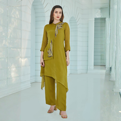 Milano Women’s Floral Designer Two-Piece Palazzo Set