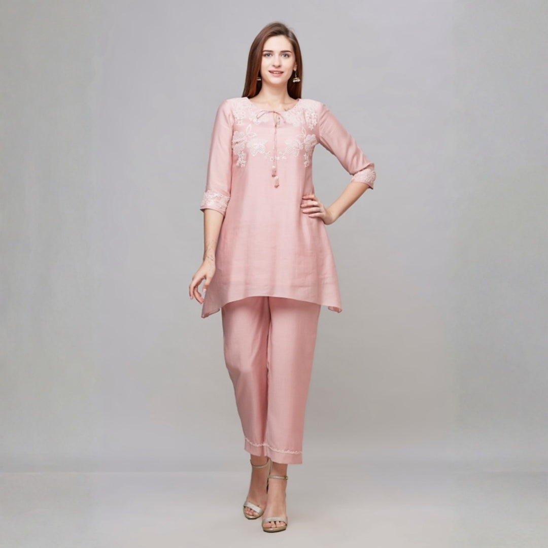 Milano Light Pink Co-Ord Set – Modern Chic Wear